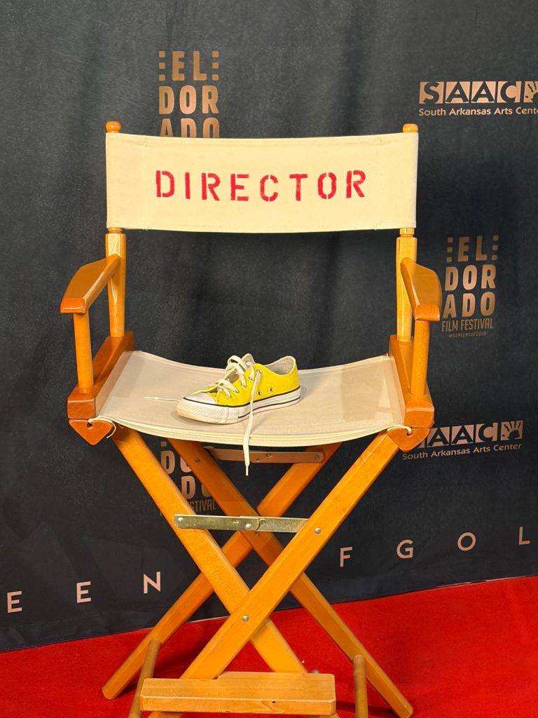 Chen Drachman's "But I'm a Shoe"'s shoe on the red carpet at the El Dorado Film Festival