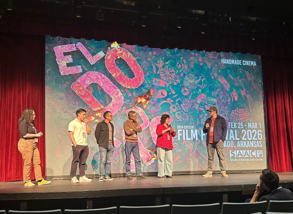 Filmmaker Chen Drachman during a Q&A after a screening of "But I'm a Shoe" at the El Dorado Film Festival